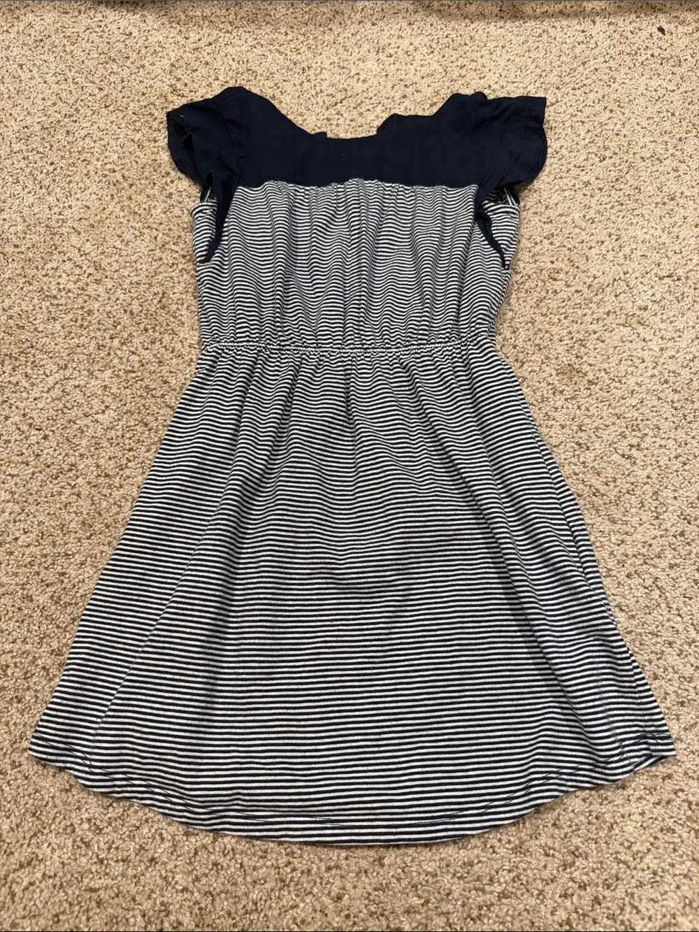 GAP Navy and White Striped Girl's Casual Dress